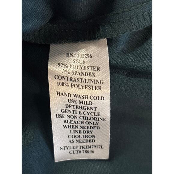 Connected Apparel Formal Dress Women’s Size 16W Green Sequin Cape Event Occasion - Picture 4 of 11